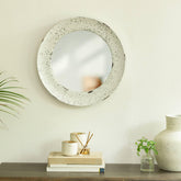 Farmhouse Flair Wall Mirror - Round - ellementry